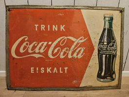 Antike Blechschilder 30/50er Coca Cola Original, 2 Stk!