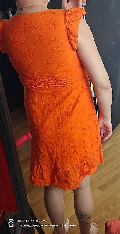 Vestiti: Sommerliches, oranges Kleid, Grösse 38 – Nuovo e nell'imballaggio originale da Obernau venduto da Tiga42 1