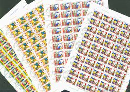 Zirkus Knie 1992 in 4  ganzen Bogen (C270)