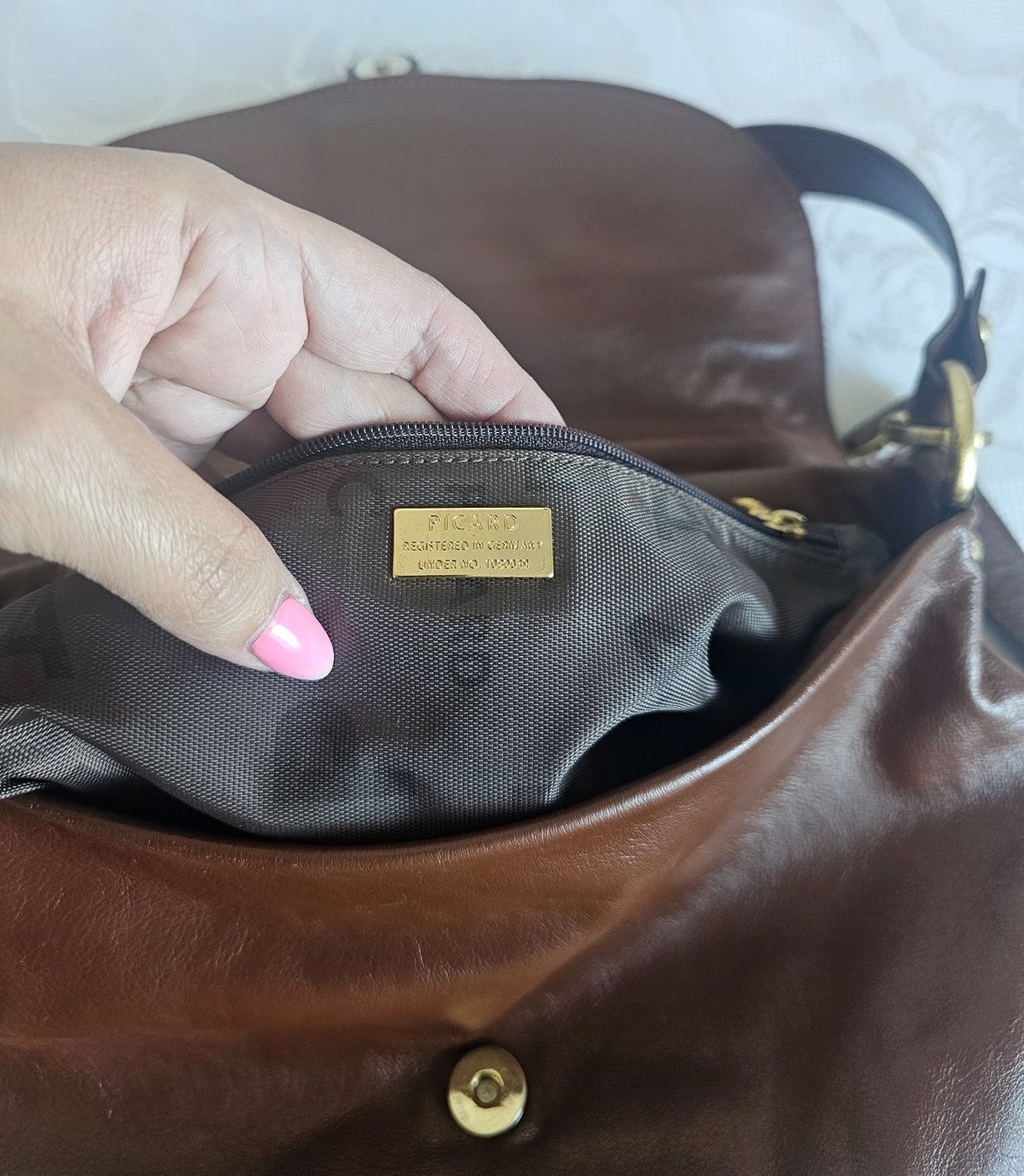 Picard Borse da donna: *PICARD * Leder Umhängetasche oder Handtasche – Usato da Bronschhofen venduto da Xena37 2