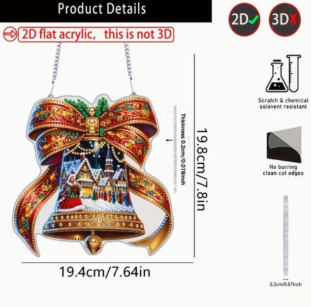 Kit bricolage: Diamond Painting Aufhänger Weihnachtskugel – Nuovo e nell'imballaggio originale da Obergösgen venduto da Diamond-Painting 2