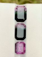 Tourmalina Multicolor! 3 Stück!!! 14 Karat total!Sammlerstk!