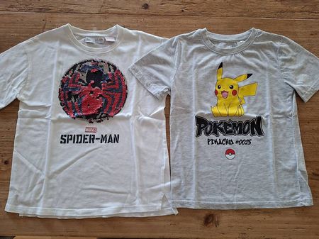 2 T-Shirts Gr. 122-128