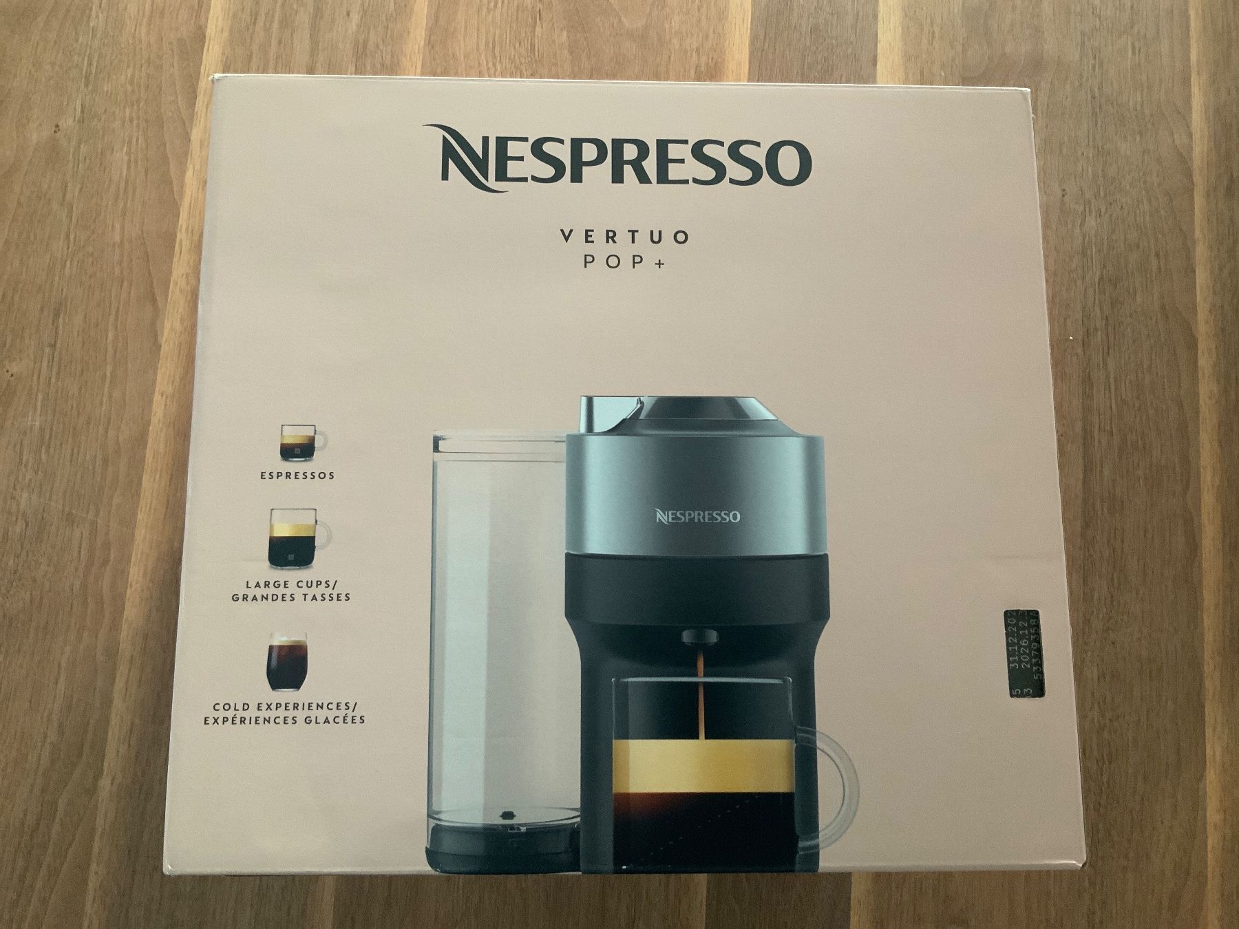 Nespresso Macchine per caffè & Macchine per espresso: Vertuo Pop+ in Farbe Titan – Nuovo e nell'imballaggio originale da Herzogenbuchsee venduto da Ursbre