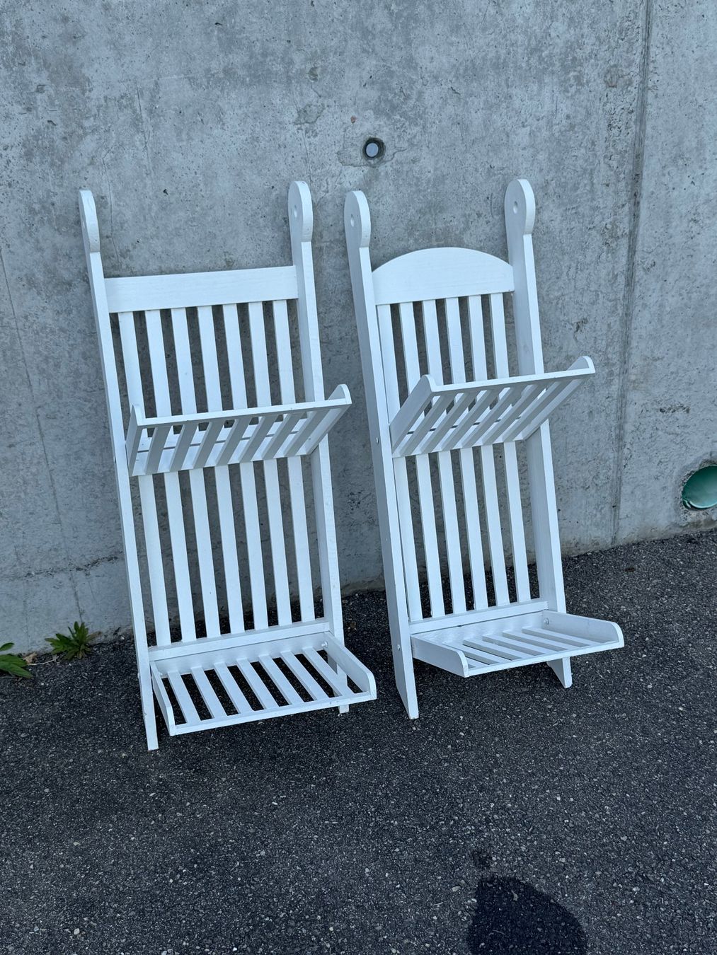 Scaffali: 2er Set Blumenständer, Regal weiss, Holz – Usato da Uhwiesen venduto da fel_5ghs