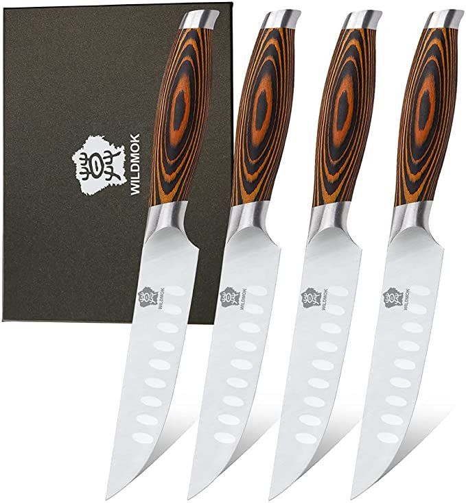Coltelli: WILDMOK 4-teiliges Steakmesser-Set – Nuovo e nell'imballaggio originale da Oberentfelden venduto da ase_sk8n
