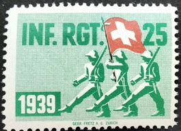 Soldatenmarke 2.WK, Infantrie Regiment 25, hgrün, Wi Inf 214