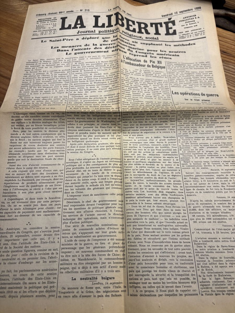 Documents: La liberte 1939 – D'occasion à Heitenried par Petize 2
