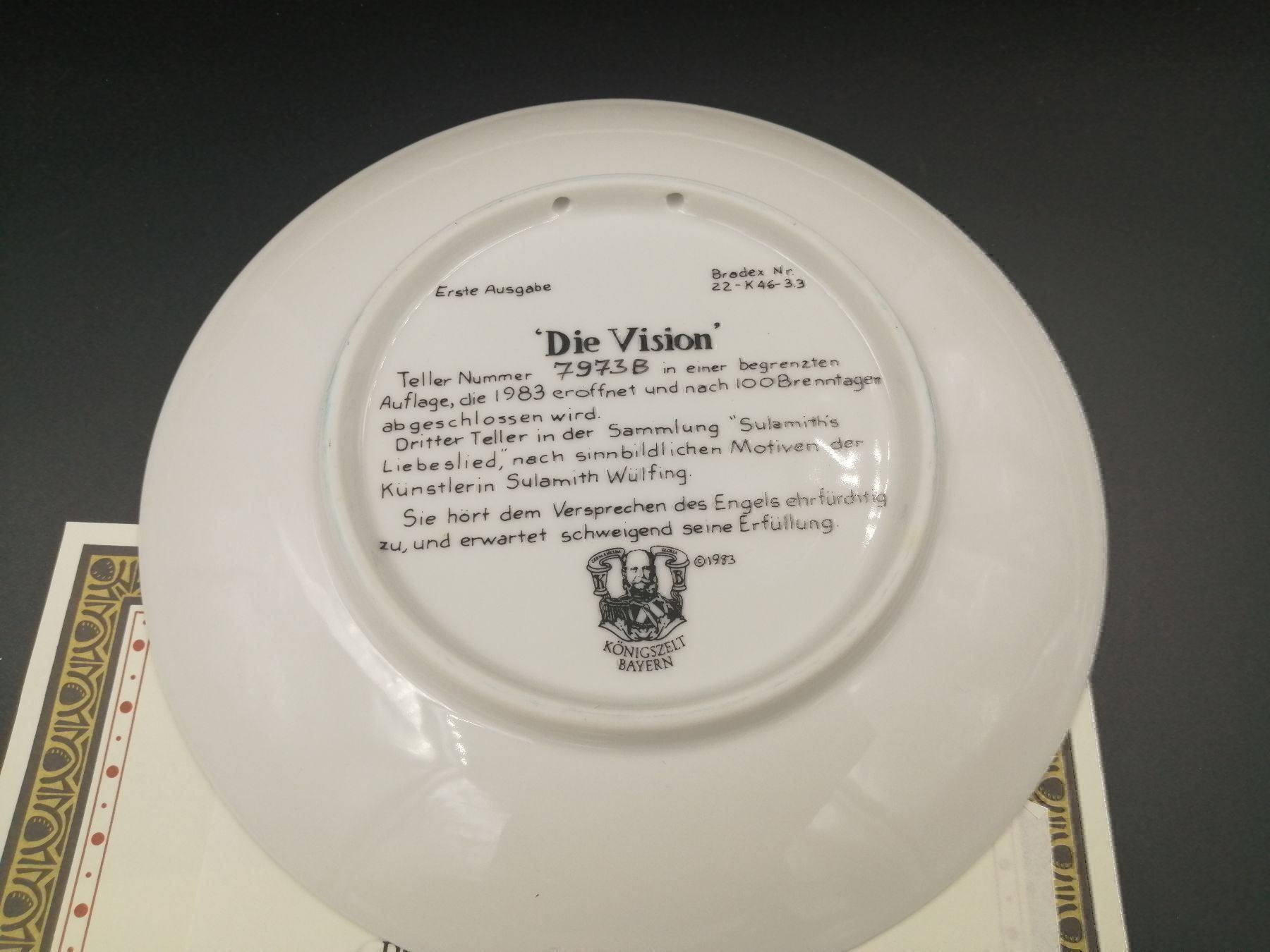 Piatti: Wand Teller  die vision - koenigszelt – Usato da Baden venduto da swiss-alps 1