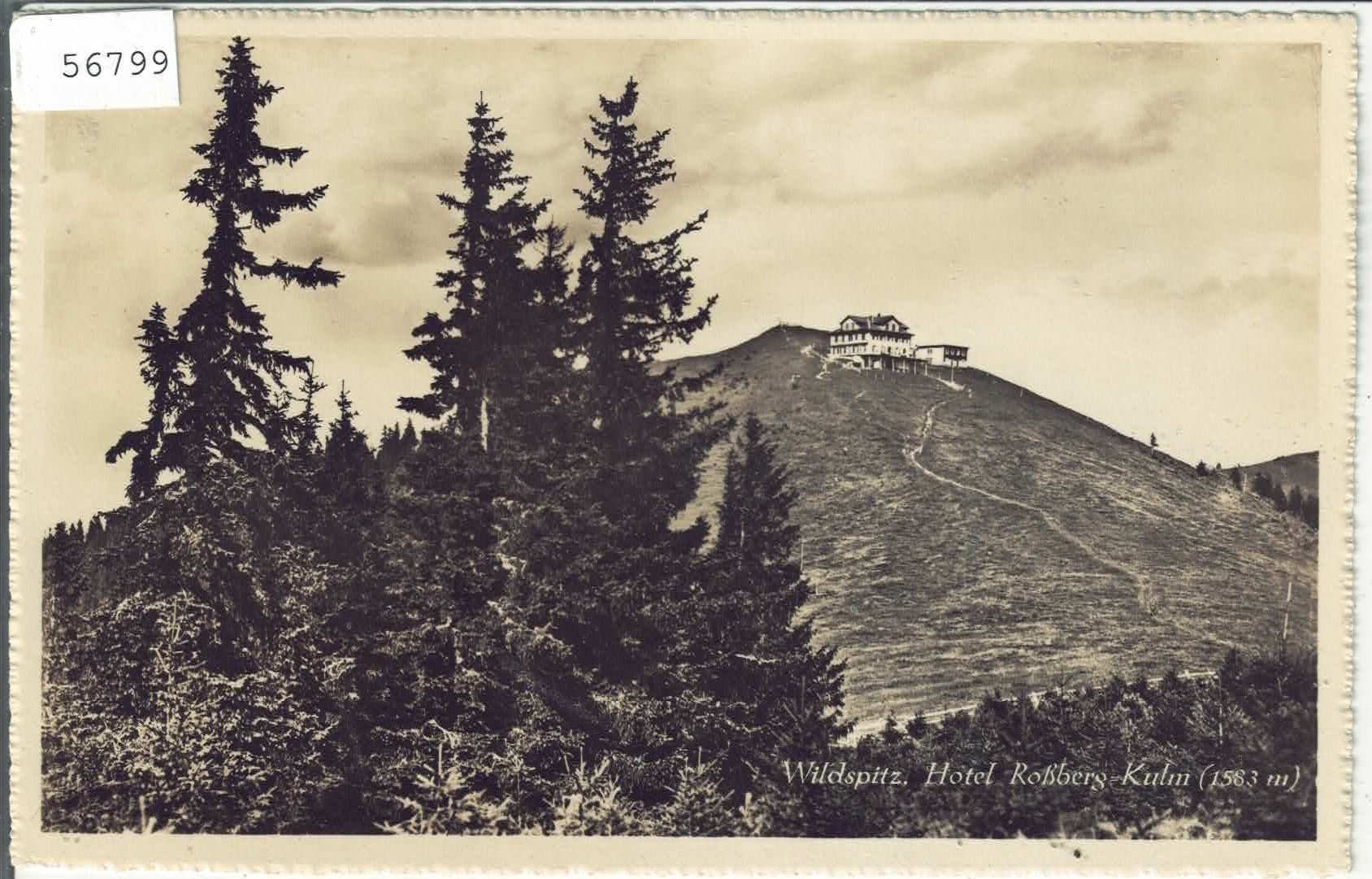 Cartoline postali: Wildspitz - Hotel Rossberg-Kulm – Usato da Ettingen venduto da Kartenplanet