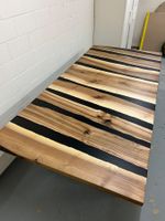 Esstisch Holztisch Epoxidtisch Nussbaumholz