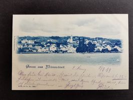 Ansichtskarte Männedorf am Zürichsee, 1899, Rarität  Zürich