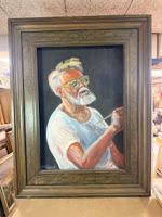 Selbstportait um Mitternacht Acryl 1985 - Paul SIAT