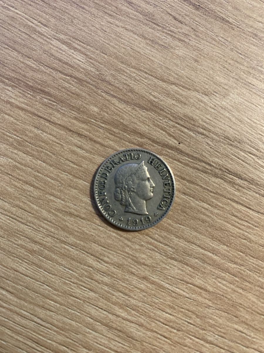 Tutti le monete: 10 Rappen / centimes 1919 – Usato da Courrendlin venduto da mambo91