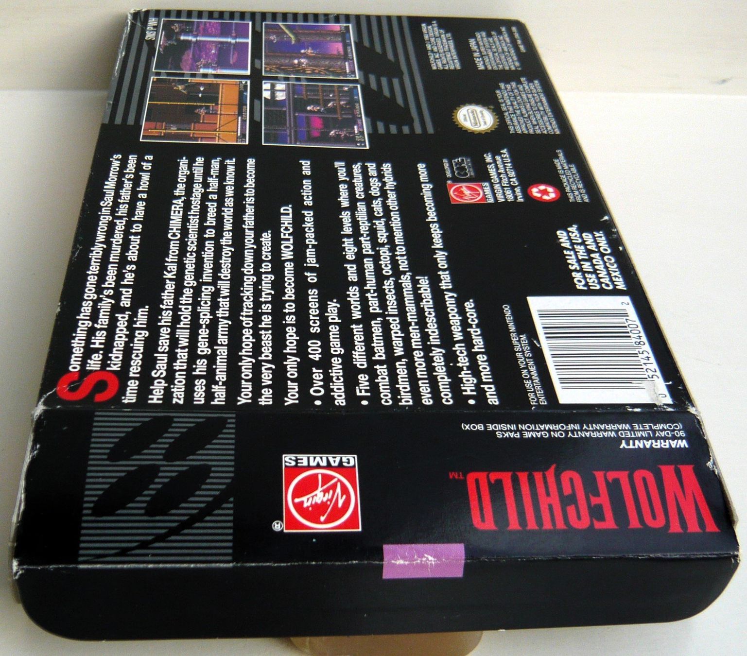 Nintendo Giochi: SNES:  Wolfchild – Usato da Onex venduto da Jaguar1986 4