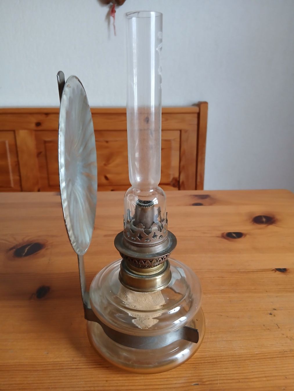 Lampade: Wandpetroleumlampe mit Reflektor – Usato da Oberentfelden venduto da Trinity1945 1