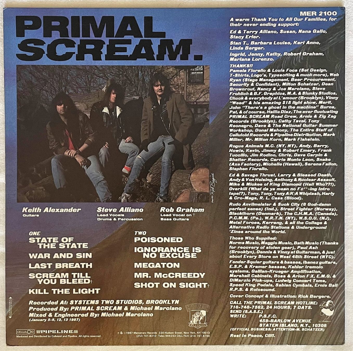 Dischi in vinile: Primal Scream - Volume One - LP - 1987 - US First Press NM – Usato da Uster venduto da Zardodel 1