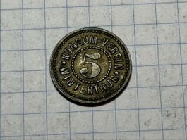 Konsum-Verein Winterthur 5 Rappen 1848