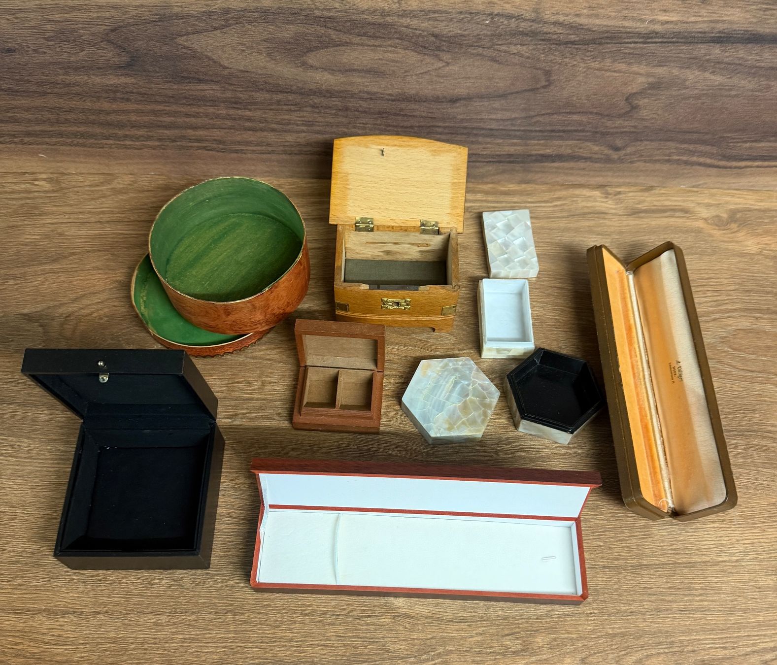 Portagioie: Diverse Sammlung von Schmuckschatullen, 7 Stk., Herbst – Usato da Nussbaumen AG venduto da olitech5415 1