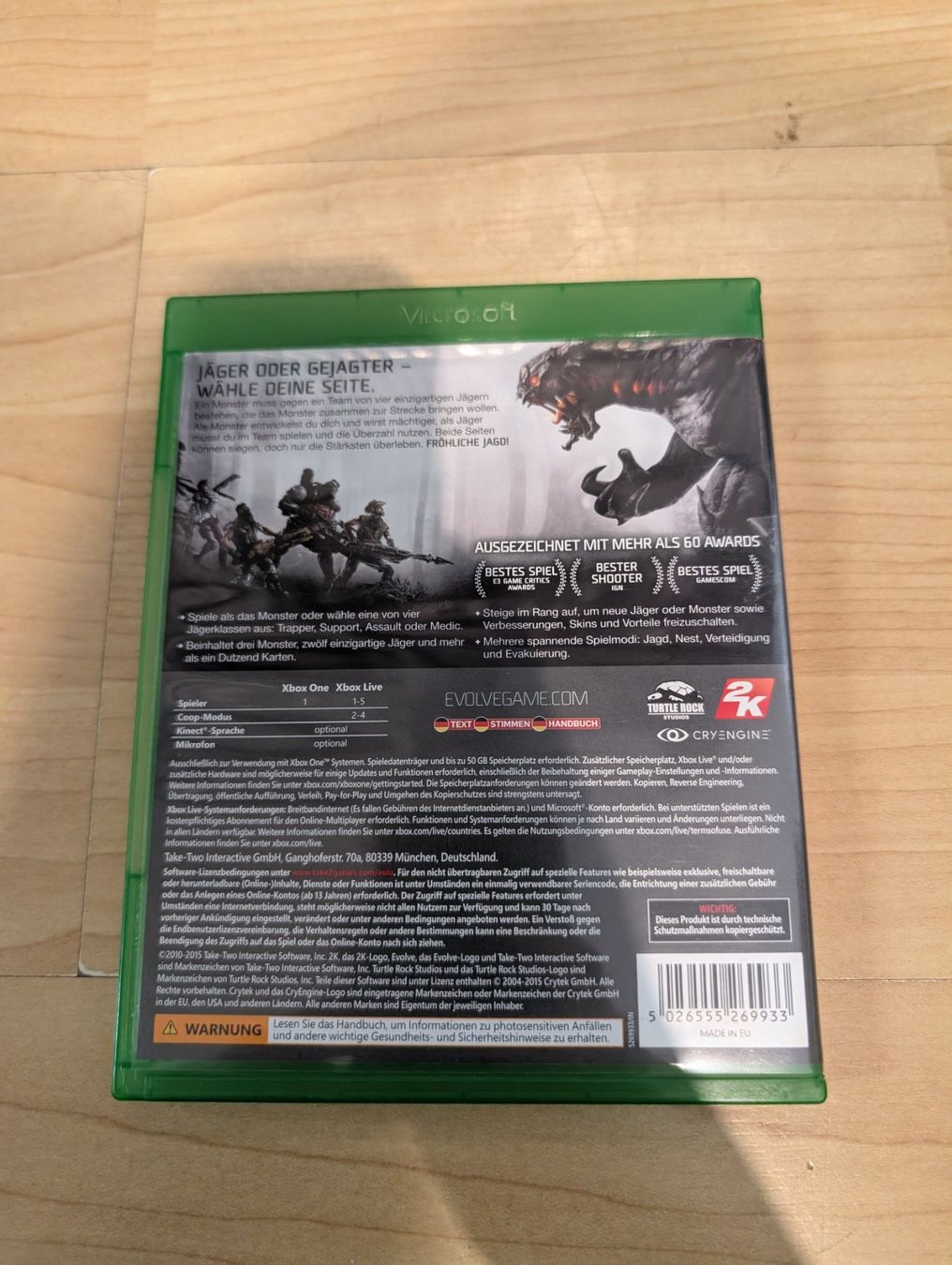 Giochi: Evolve Microsoft Xbox Series x / one – Usato da Giubiasco venduto da Ticinerd 1