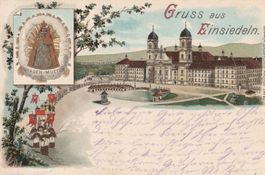 Kt.Schwyz-Einsiedeln- Litho 1906