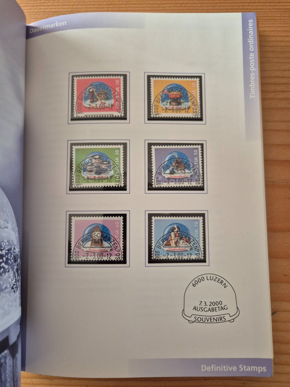 Alle Briefmarken: CH-Briefmarken Ausgabe 2000 mit ET-STempel gem.Bilder – Gebraucht aus Oberuzwil von ceeg7 7