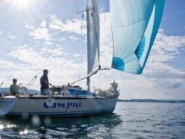 Segelboot X79 gebraucht in gutem Zustand auf Trailer