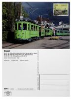 Basel Tram BVB Maximumkarte Ersttag Briefmarke 125 Jahre BVB