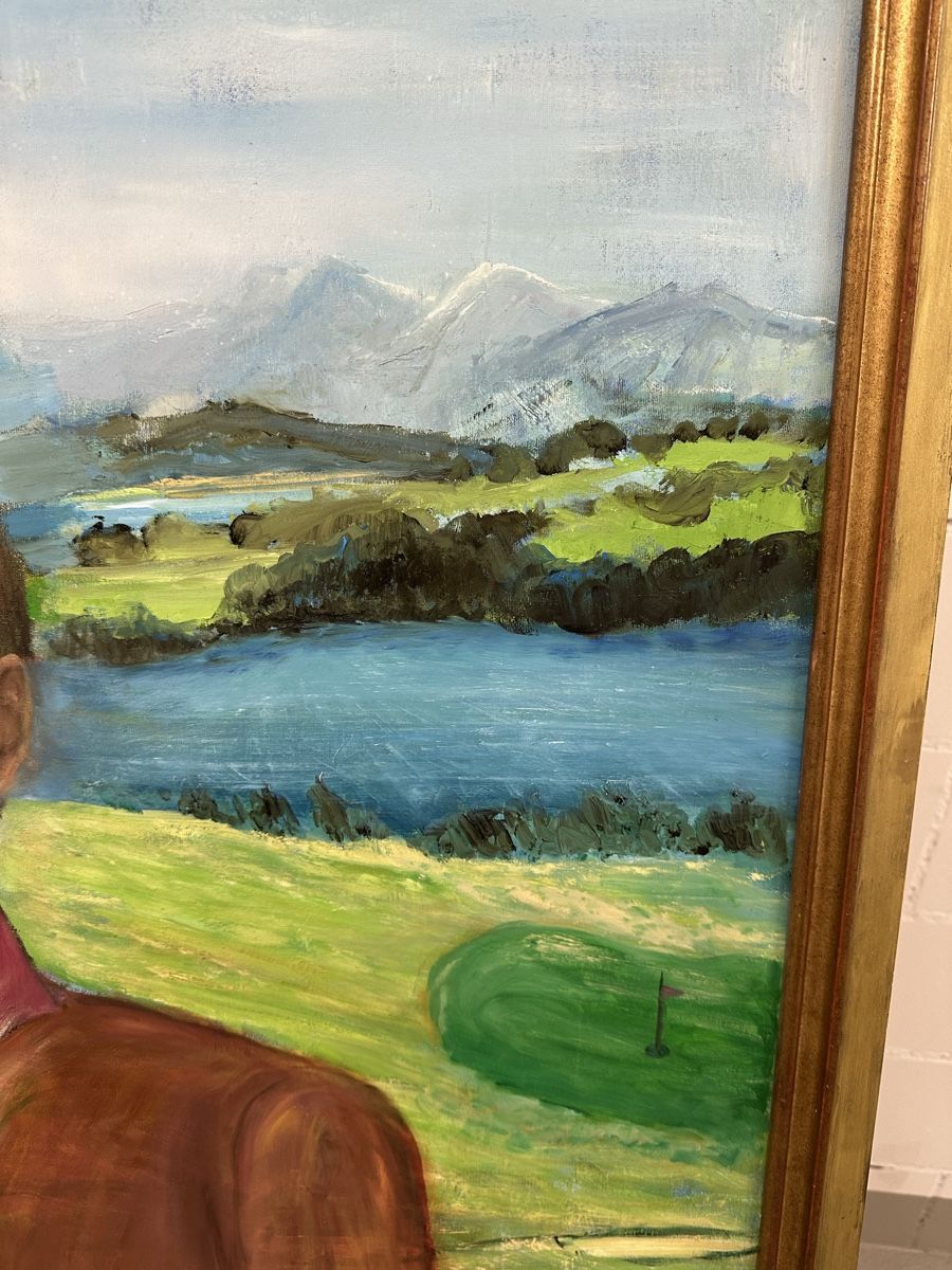 Gemälde: Verone  1925-2006 Gemälde Golfplatz See Portrait – Gebraucht aus Ebikon von Gaenggeliwaar 4