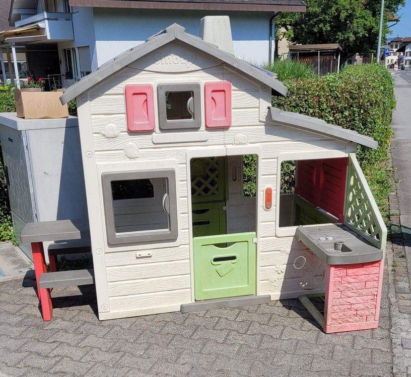 Smoby GartenSpielhaus mit OutdoorSpielküche und Sitzbank Kaufen auf