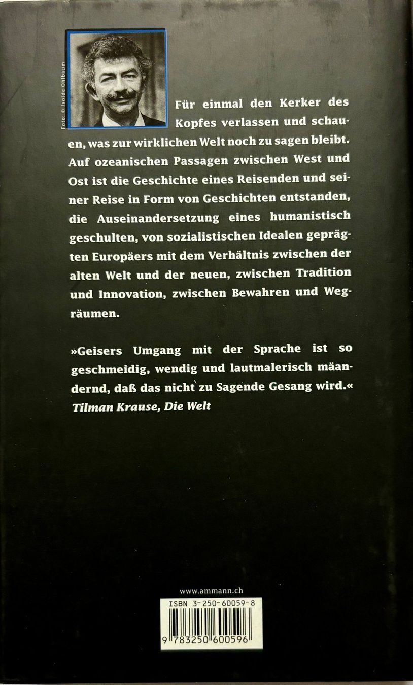 Libri: Geiser Christoph, Über Wasser - Passagen – Usato da Sarnen venduto da Livres 1