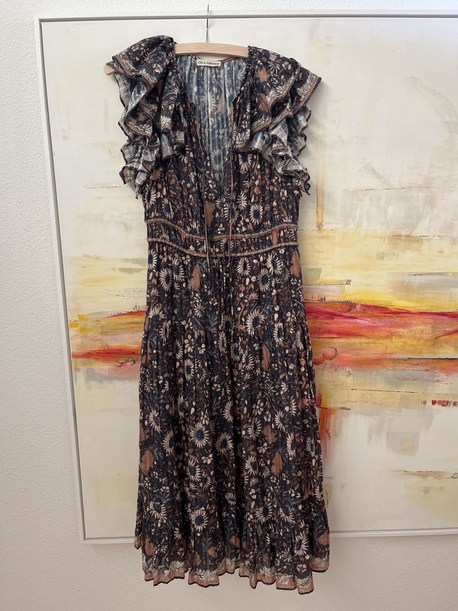Ulla Johnson Vestiti: Ulla Johnson Kleid, Gr. 4, Blumenmuster – Nuovo (secondo la descrizione) da Olten venduto da reja1965