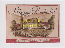 Etikette - Schlossgut Bachtobel /bd