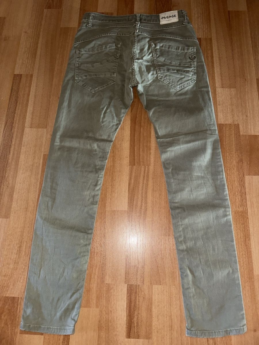 Please Jeans Pantaloni: Please Hose, Khaki, Gr. XS einf. Bundweite 36cm – Usato da Wald AR venduto da Jakusi95 1