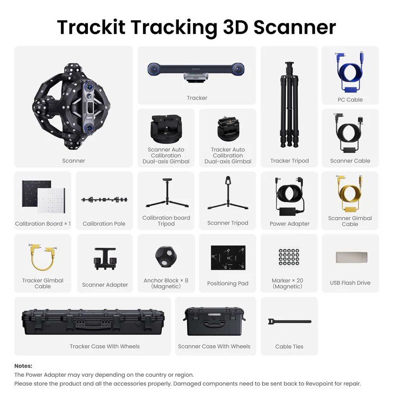 Scanner: 3D Scanner + Softwarelizenz - Revopoint Trackit – Nuovo (secondo la descrizione) da Burgdorf venduto da LIO.Burg.34 6