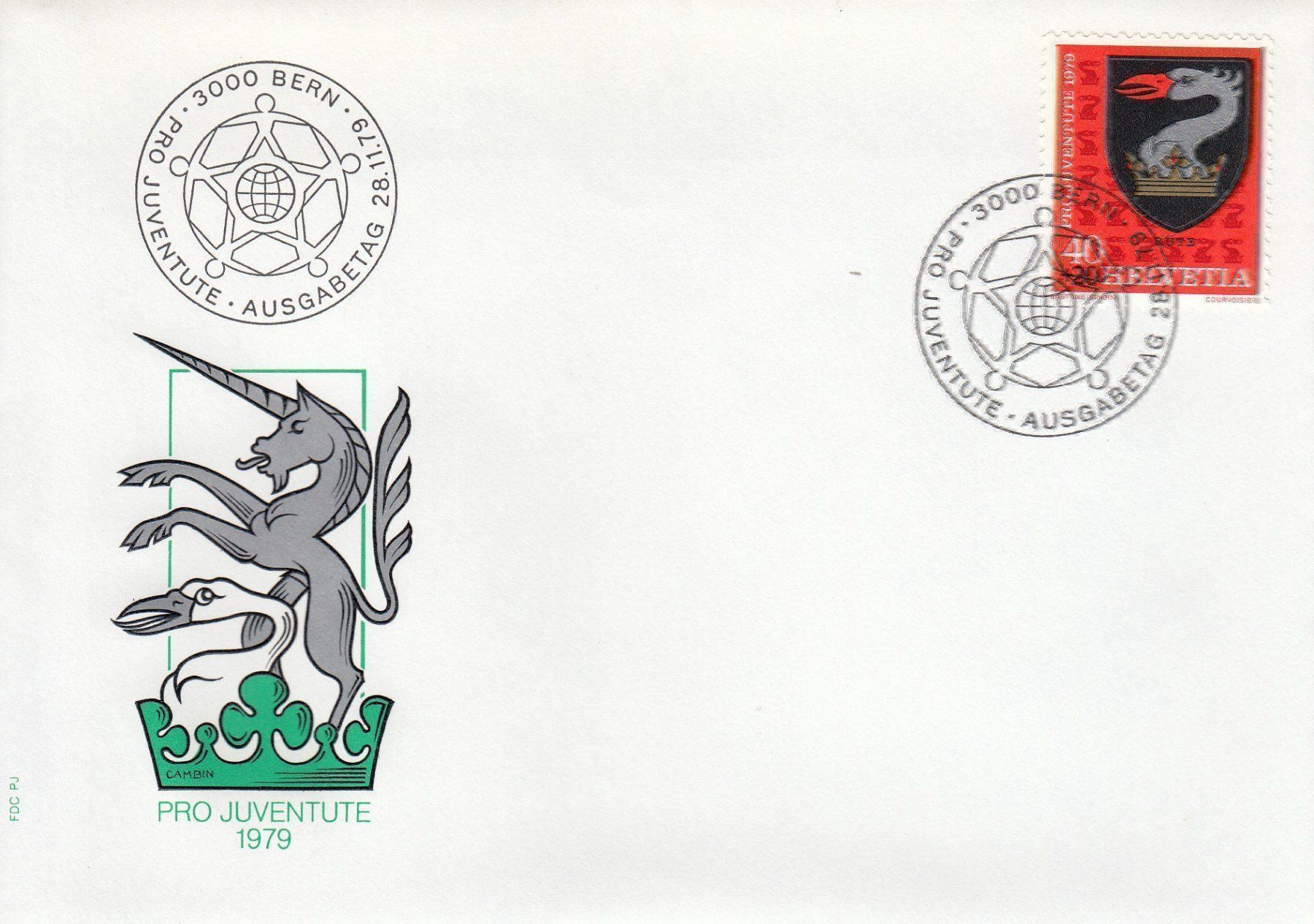 Tutti i francobolli: 1979 Pro Juventute 4 FDC – Usato da Spreitenbach venduto da Mustang_1105 1