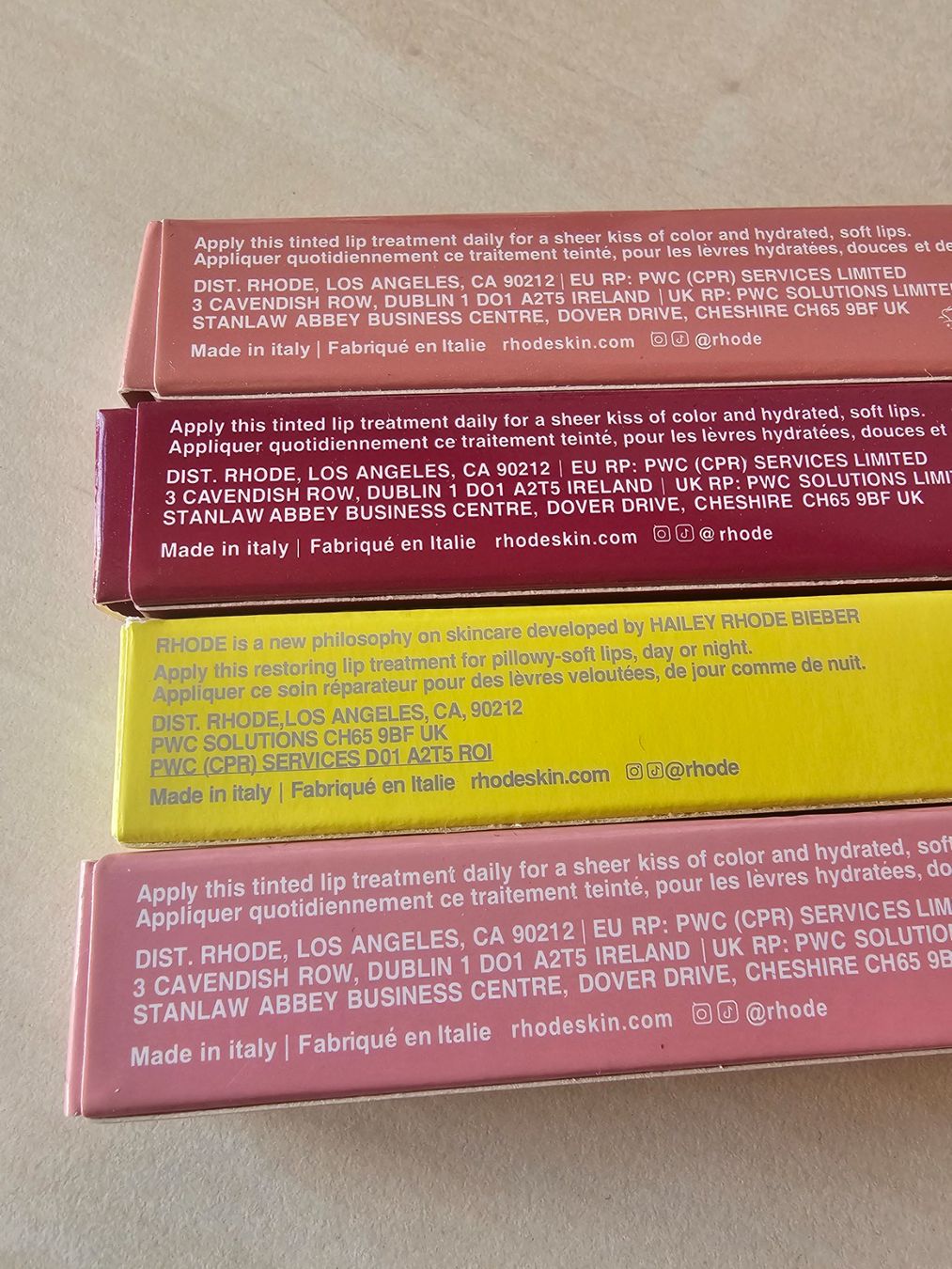 Make-up: 4 Rhode Peptide Lip Tints – Nuovo (secondo la descrizione) da Balterswil venduto da Dikdik1992 1