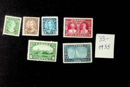 CANADA  SÉRIE TIMBRES NEUFS SANS CHARNIÈRE 1935. 33 € /U374