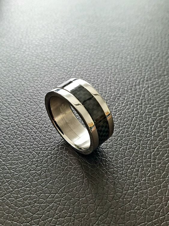 Jobo Herren-Krawattenschieber Edelstahl Mit Carbon – Elegantes Accessoire