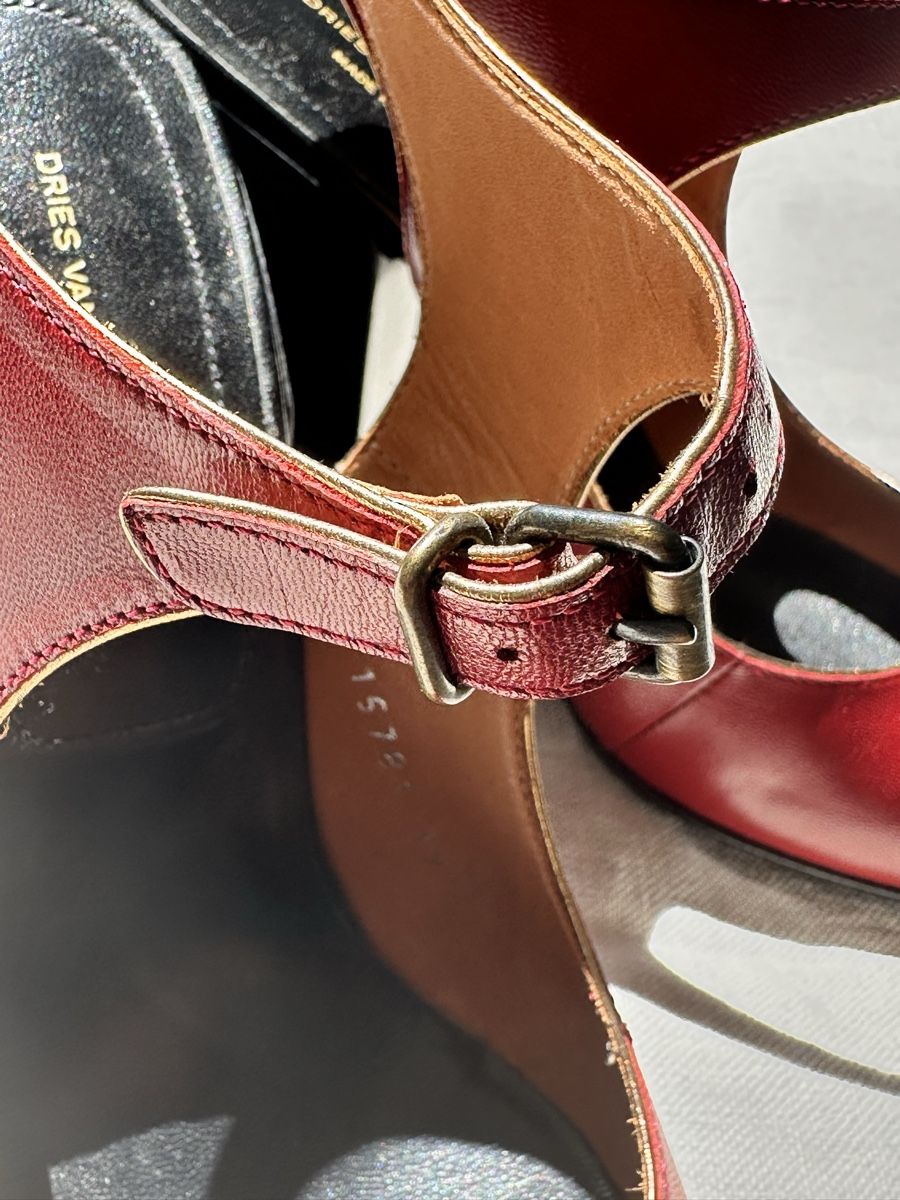 Dries Van Noten Chaussures femmes: Dries Van Noten red Slingback Pumps – Neuf (Voir description) à Gandria par dyscpk 6