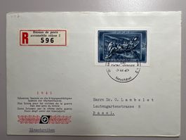 1945 Schweizer Spende für Kriegsbeschädigte Blockauss. W21