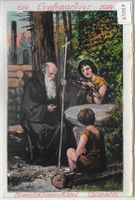 Centenarfeier 1914 - Benediktiner-Abtei Disentis - Litho