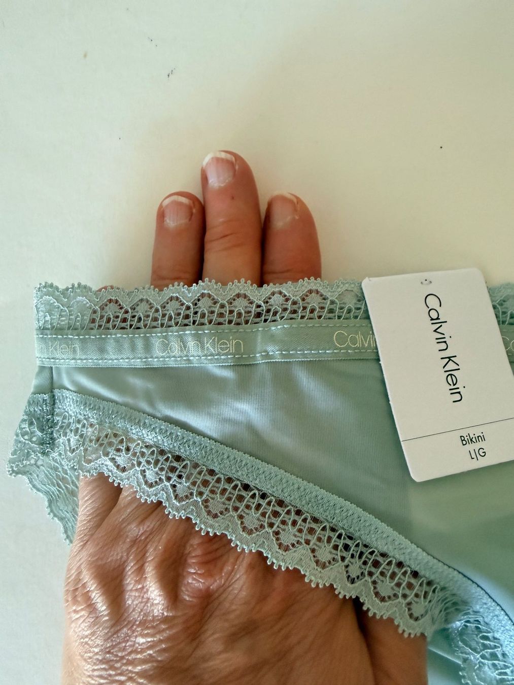 Calvin Klein Autres dessous: CALVIN KLEIN, Slip, Grösse L, Farbe Helles Mint – Neuf avec emballage d'origine à Rudolfstetten par gst_g7xl 1