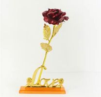 Rose aus Kunststoff + Love (Perfekt für Geschenke)