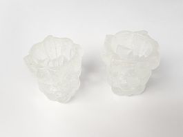 Kerzenständerset Glas 2-teilig