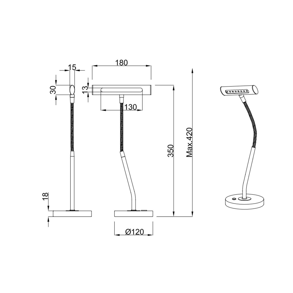 Lampade: Tischleuchte, Messing, Dimmbar – Nuovo (secondo la descrizione) da Kreuzlingen venduto da Smart-Light 3