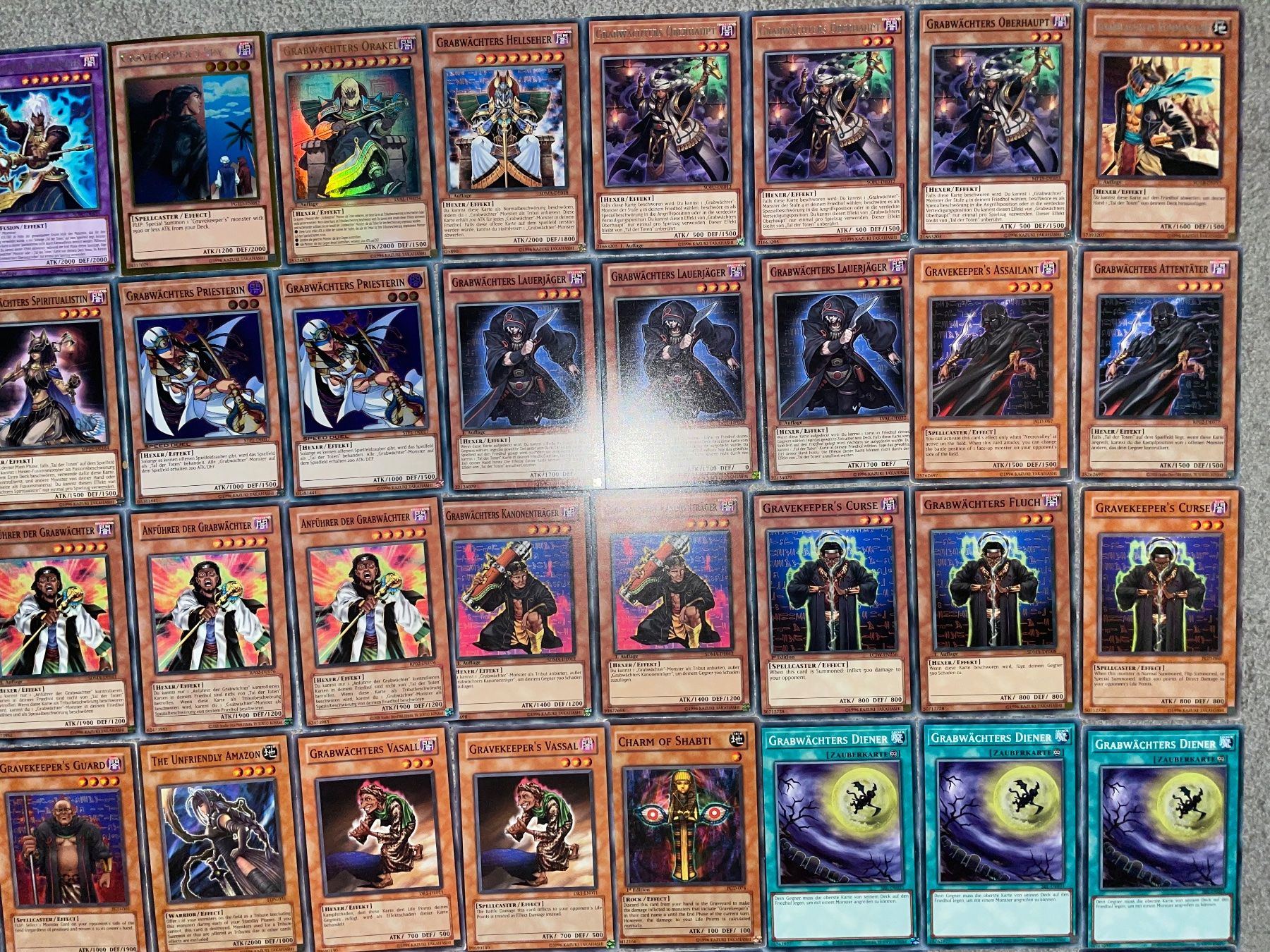 Yugioh Carte collezionabili: YuGiOh Grabwächter Deck | 60 Karten – Nuovo (secondo la descrizione) da Altstätten SG venduto da ChangeMaker 2