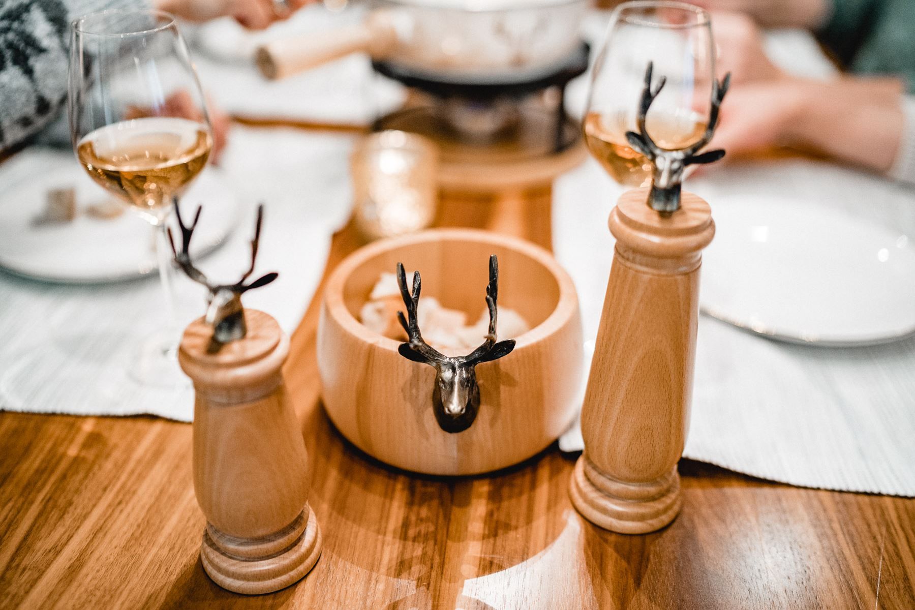Elettrodomestici da cucina: Holz Pfeffer- & Salzmühle "Hirsch" gross – Nuovo e nell'imballaggio originale da Wettingen venduto da kochshop 5