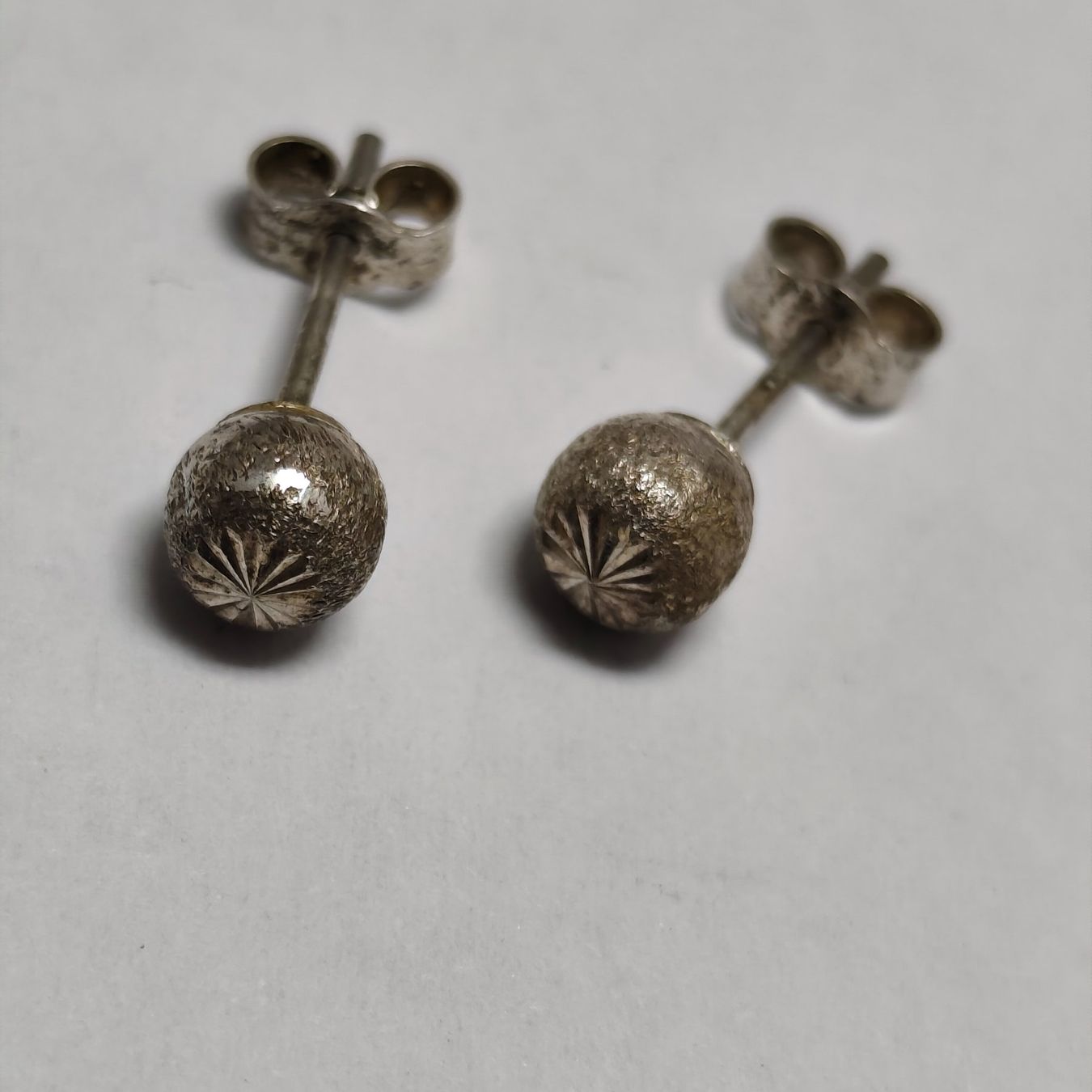 Orecchini pendenti & Orecchini a lobo: Vintage Silver silber Stud Earrings Boucles d'Oreilles #A4 – Usato da Châtelaine venduto da Tropic.Watch2 7