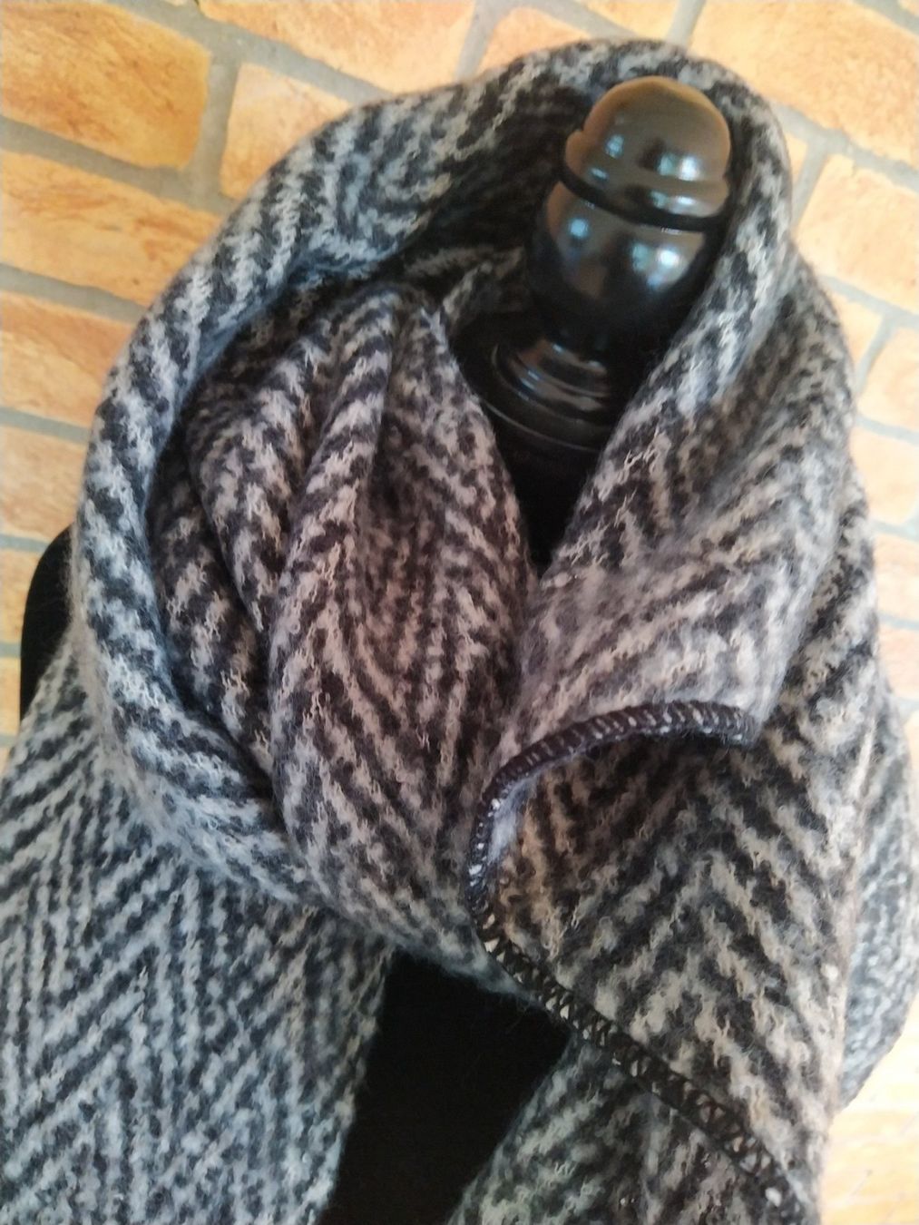 Foulards, Tücher & Schals: Schal in schwarz/beige – Neu (gemäss Beschreibung) aus Wolhusen von Pindha05